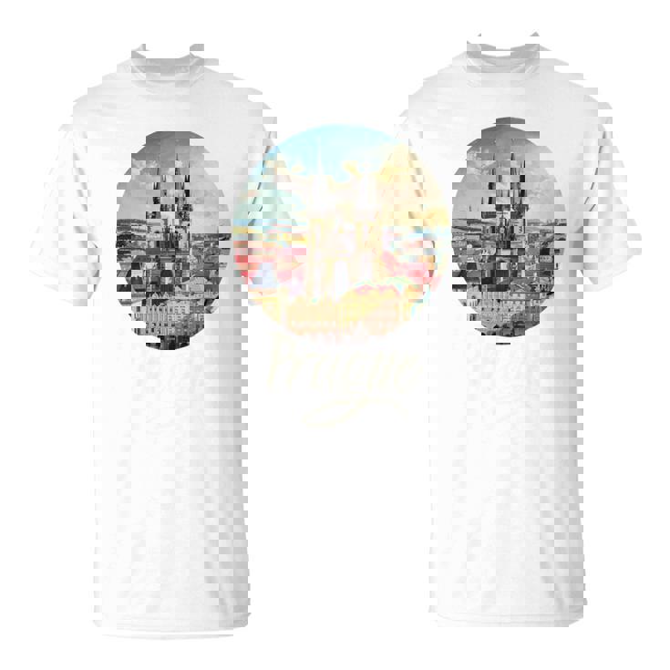 プラハ チェコ共和国 お土産 プラハ 長袖tシャツ Tシャツ