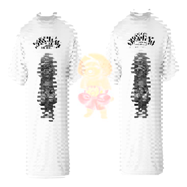 ボクシングチャンピオン プードル ドッグファイター Tシャツ