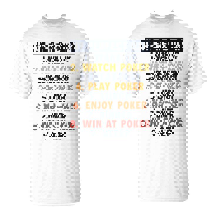 ポーカー パーフェクトデイ ポーカーハンド テキサスホールデムプレーヤー ポーカー Tシャツ