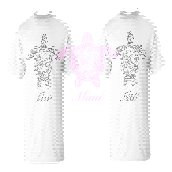 マウイ ウミガメ ハワイ Hi ハワイアン トライバル タートル ホヌ キュート Tシャツ