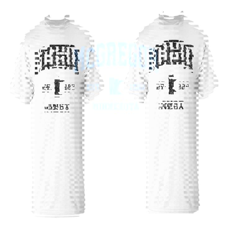 マクレガー ミネソタ Mn ヴィンテージ アスレチック ネイビー スポーツデザイン Tシャツ