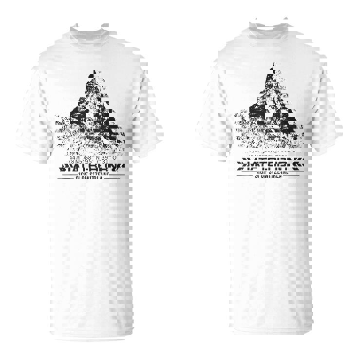 マッターホルン スイス アルプス ツェルマット ハイキング 山 アドベンチャー Tシャツ