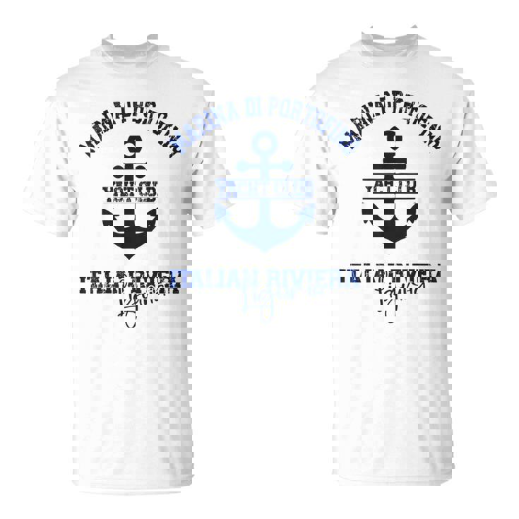 マリーナ・ディ・ポルトフィーノ イタリアン リビエラ ヨットクラブ ボートバケーション Tシャツ