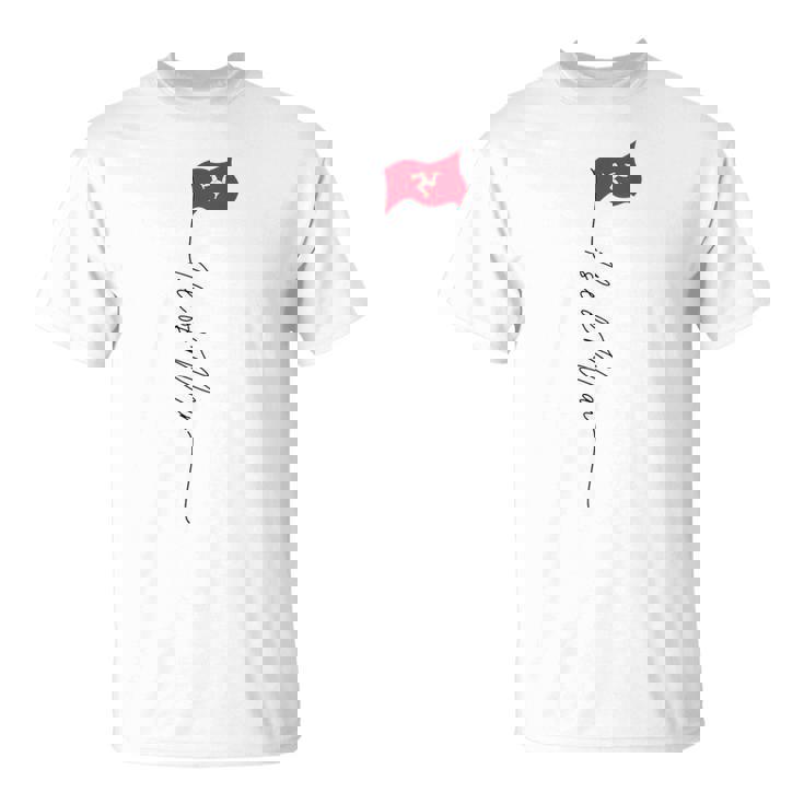 マン島の旗 マン島 マン島 愛国的な旗 Tシャツ