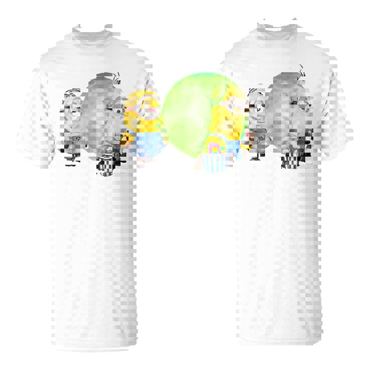 ミニオン Water Colorballoongum Green Tシャツ