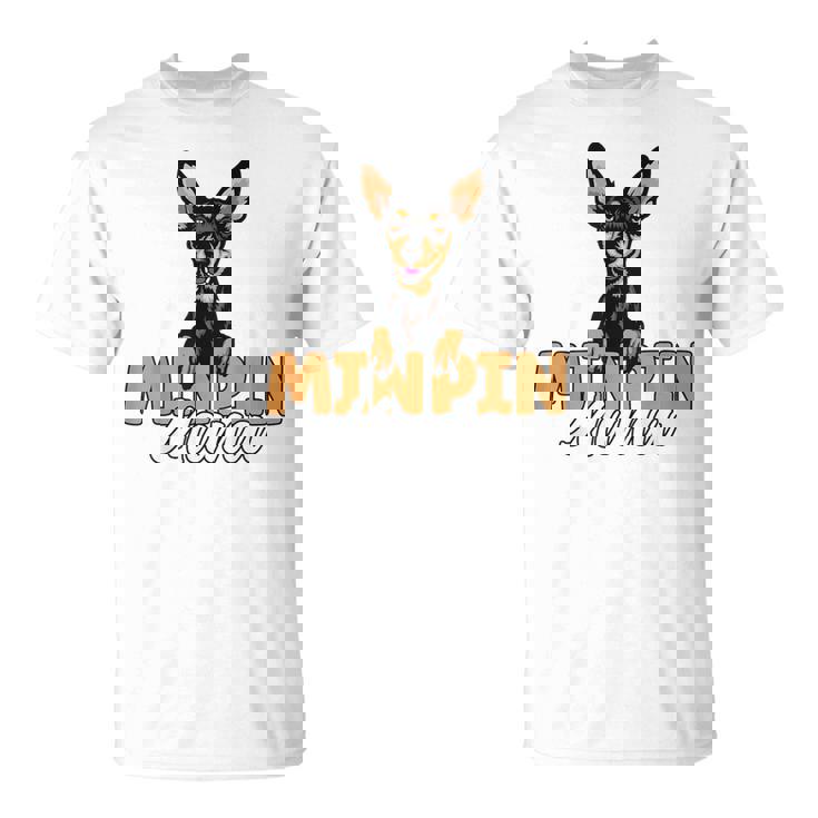 ミニピン ママ かわいい ミニチュア ピンシャー 犬 ママ ミニピン マザー Tシャツ