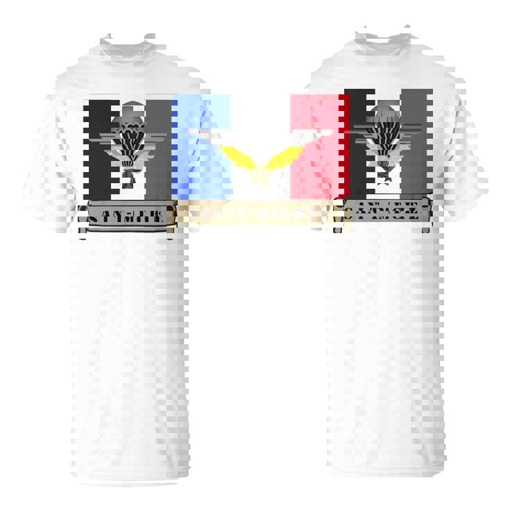 ミリタリー サンミッシェル 守護空挺部隊 フランス軍 長袖tシャツ Tシャツ