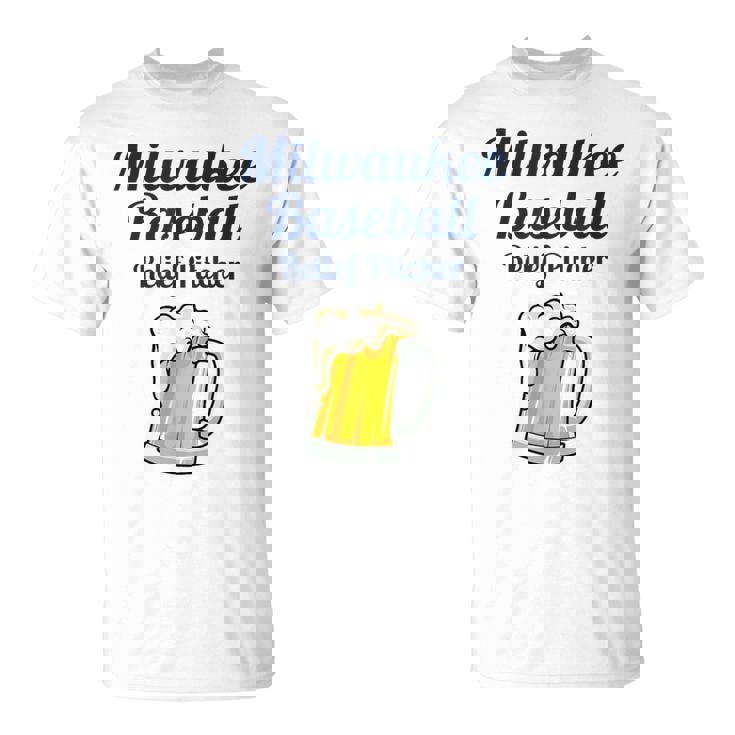 ミルウォーキービールと野球リリーフピッチャー Tシャツ