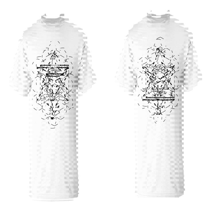 メタトロンキューブ マカバ（スターテトラヒドロン）神聖幾何学 Tシャツ