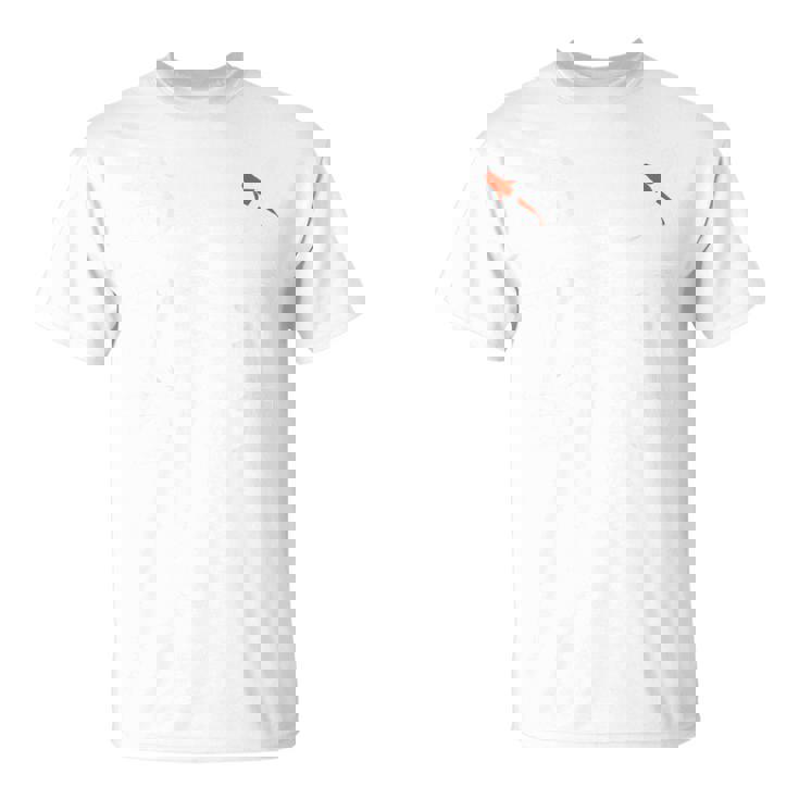 メダカ飼育者向け「メダカのおやぢ」デザイン-バックプリント- Tシャツ