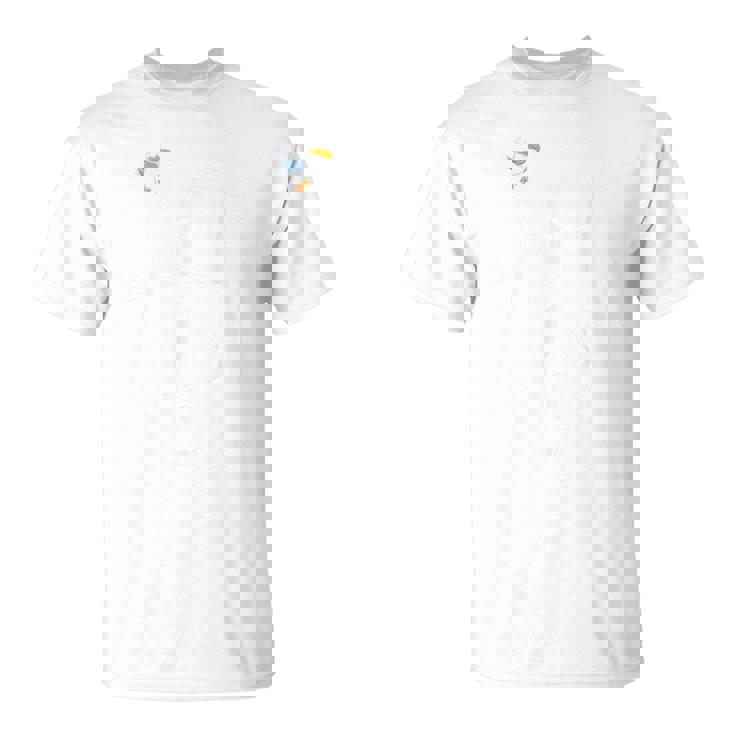 モインおかしな北ドイツ犬&カモメのデザイン。 Tシャツ