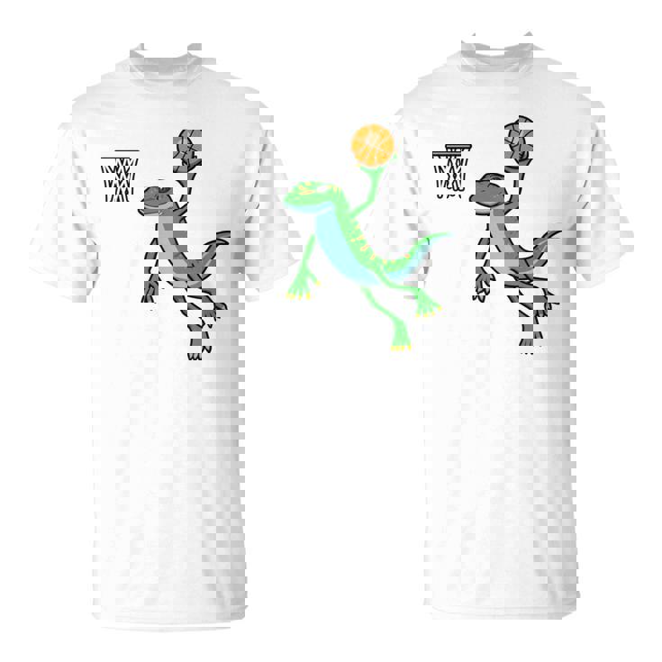 ヤモリ バスケットボール ホビー スポーツ 爬虫類 長袖tシャツ Tシャツ