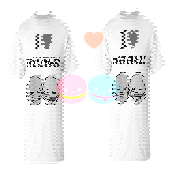 ユーモアマカロン フランスのデザートペストリー マカロンが大好き Tシャツ