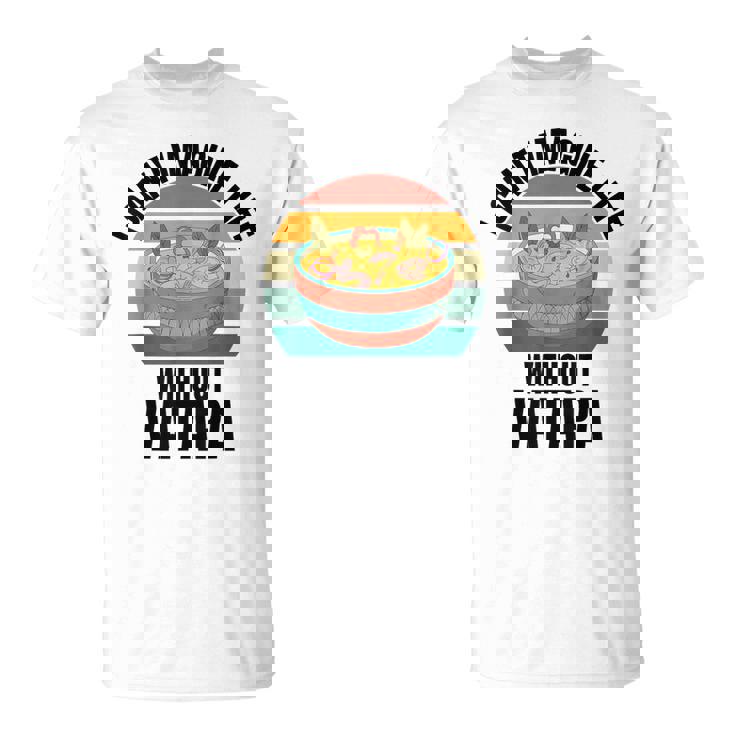 レトロでかわいいヴァタパ ワタパなしでは人生は想像できない。 Tシャツ