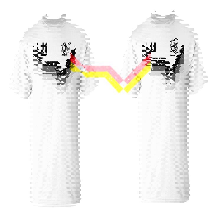 レトロなドイツシャツサッカージャージードイツ Tシャツ