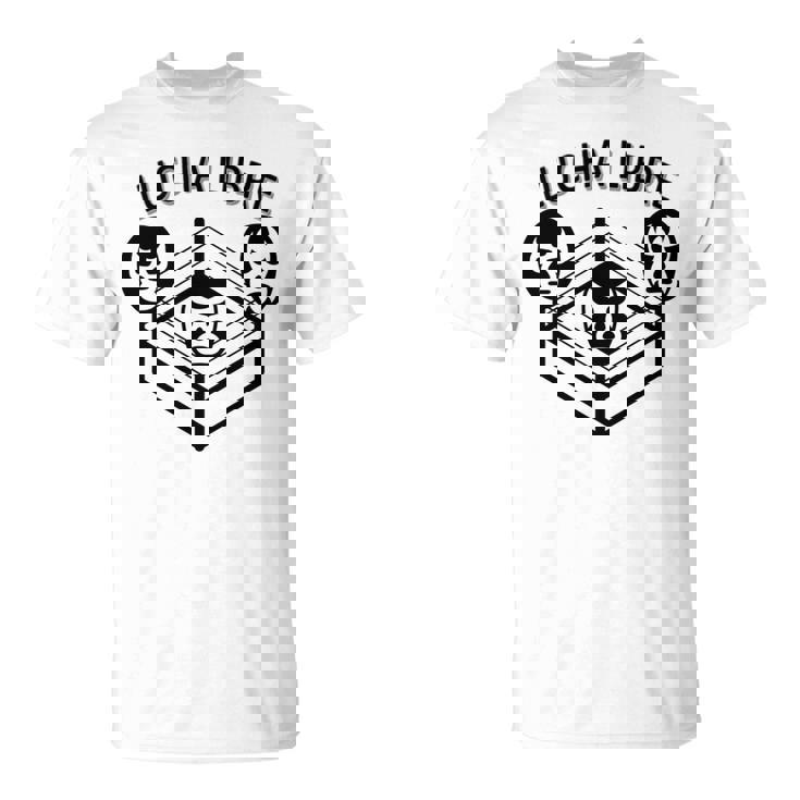 レトロレスリングテレビルチャリブレ 長袖tシャツ Tシャツ