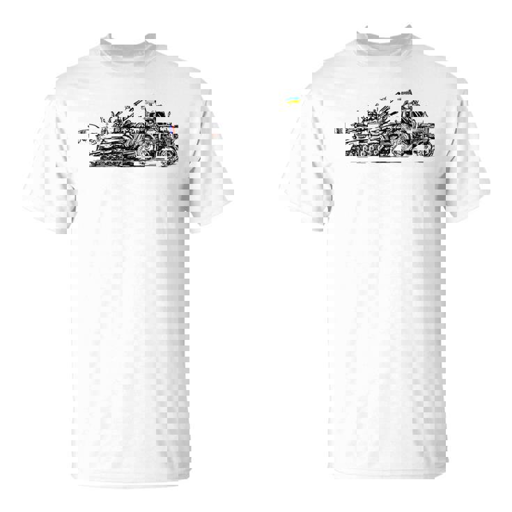ロシアのbmpを盗むウクライナの農家 ウクライナを支援 Tシャツ