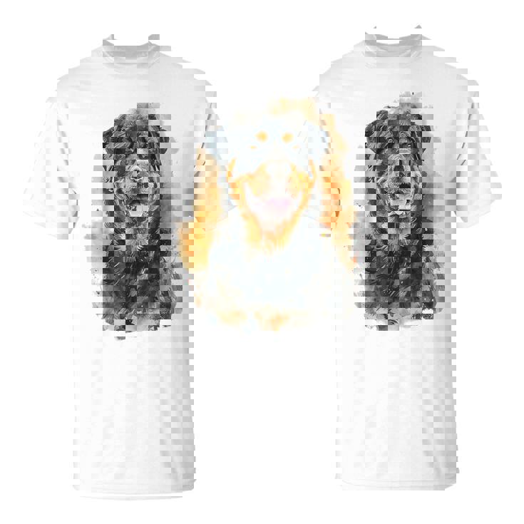 ロットワイラー 犬 モチーフ ペット アートワーク カラフル ロットワイラー Tシャツ