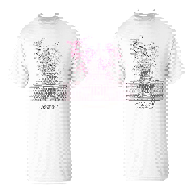 ワシントンdcキャピトルビル桜 Tシャツ