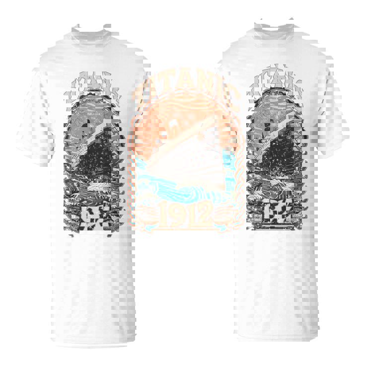 ヴィンテージ 1912年4月 Rms タイタニック アンティーク調クルーズデザイン Tシャツ