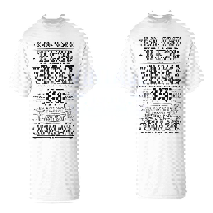 ヴィンテージ 1970 男性用 レトロ 面白い 1970 誕生日 Tシャツ