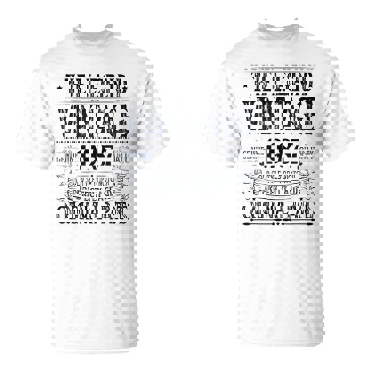 ヴィンテージ 1987 メンズ 限定版 Bday 1987 誕生日 Tシャツ