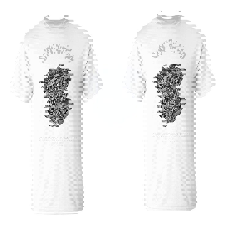 ヴィンテージ Hd オートバイtwin ショベルヘッド エンジン ドローイング バイカー Tシャツ