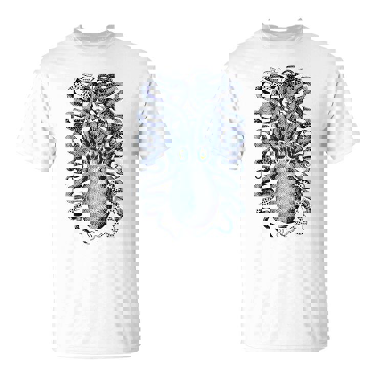 ヴィンテージ ブルー タコ Tシャツ