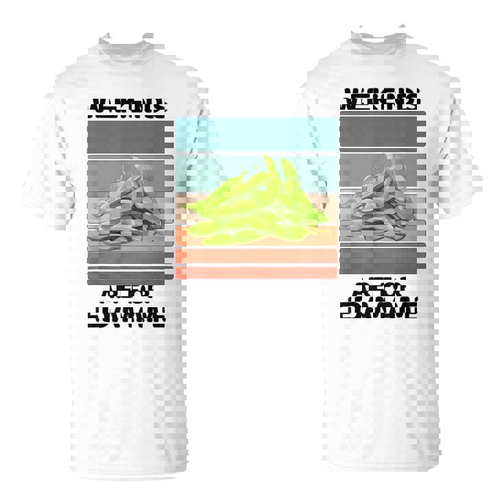 ヴィンテージ 枝豆 食べ物好き 週末は枝豆好きの人へ Tシャツ