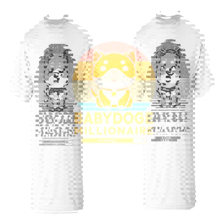 ヴィンテージ 面白い Baby Doge Millionaire Miner Baby Doge 長袖tシャツ Tシャツ