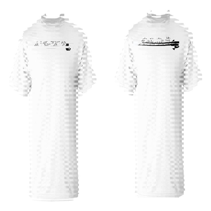 ヴィンテージフェンシング図面、フェンシング剣、レトロフェンサーデザイン。 Tシャツ