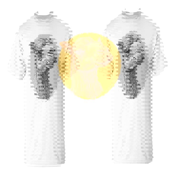 ヴィンテージラクダのイラスト 長袖tシャツ Tシャツ