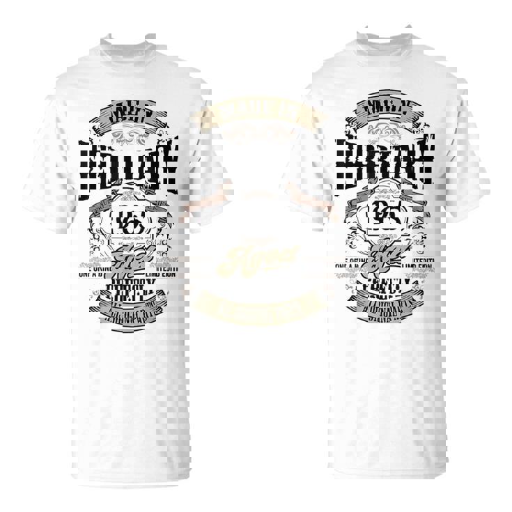 ヴィンテージ還暦祝い 1965年2月生まれ 60歳 Tシャツ