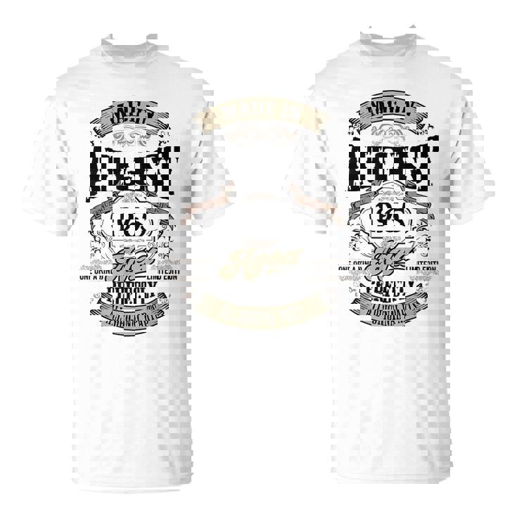 ヴィンテージ還暦祝い 1965年8月生まれ 60歳 Tシャツ