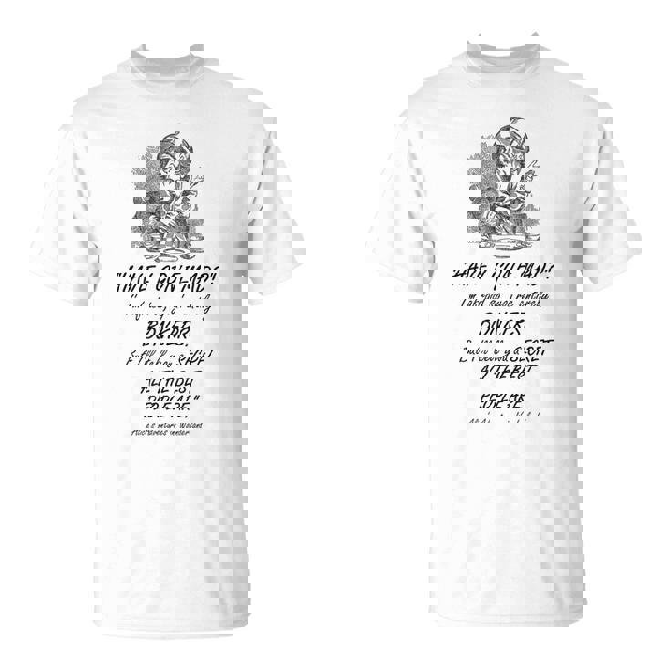 不思議の国のアリス マッドハッター デザイン Tシャツ