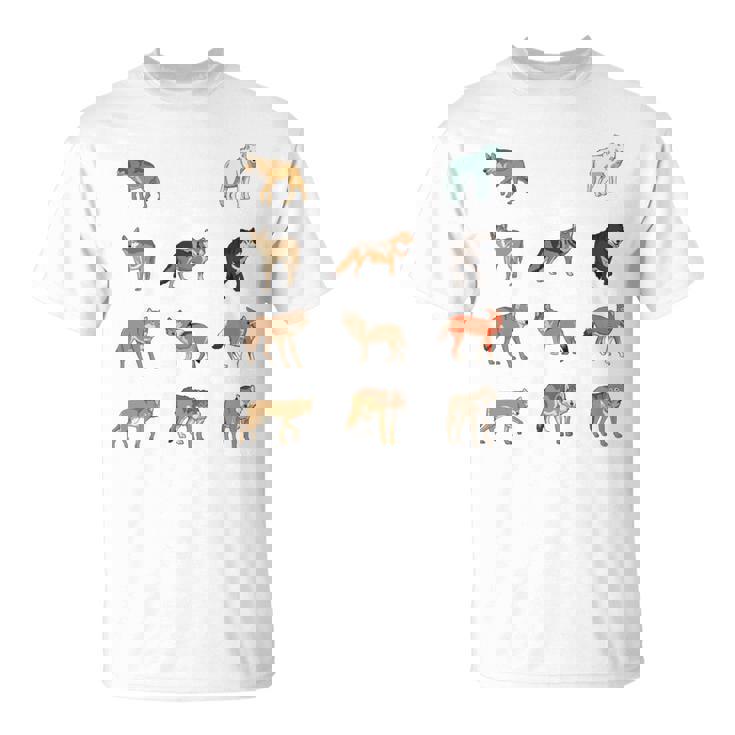 世界のオオカミ 長袖tシャツ Tシャツ