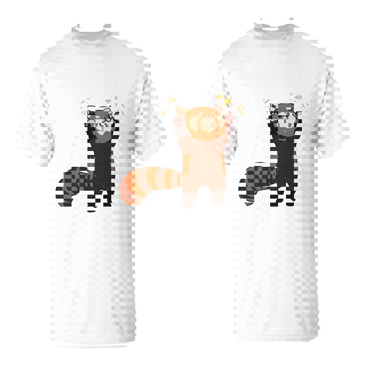 五十歩ひゃっほう レッサーパンダ ネタ ことわざ ことわざのもじり ジョーク ギャグ ダジャレ ツッコミ おもしろ 長袖tシャツ Tシャツ