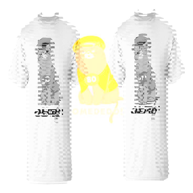 傘寿祝い 猫 ねこ ちゃんちゃんこ 男性 女性 猫好き 傘寿 お祝い 80歳 かわいい おもしろ ベージュ猫 Tシャツ