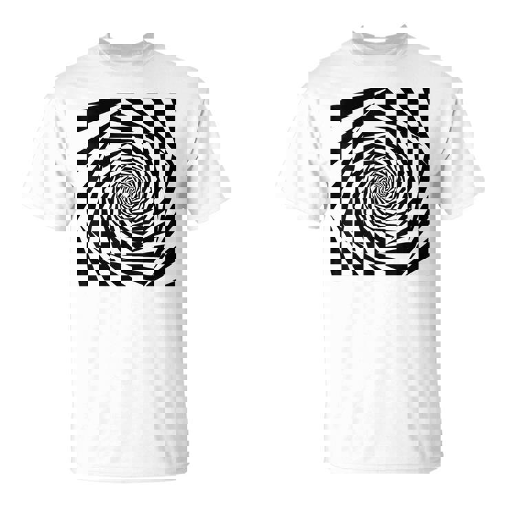 催眠術師 ヒプノシス グラフィック 目の錯覚 トリッピー スパイラル 幾何学模様 Tシャツ