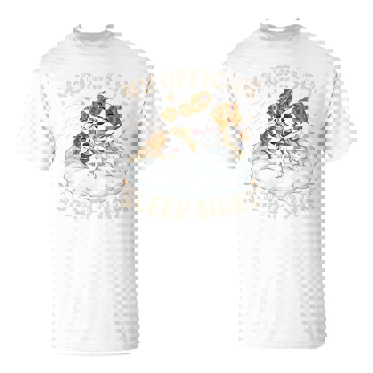 公式スリープシャツ、ジャックラッセルテリアと子犬 長袖tシャツ Tシャツ