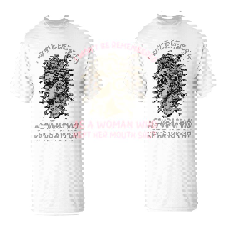 口を閉じた女として 記憶されない Tシャツ