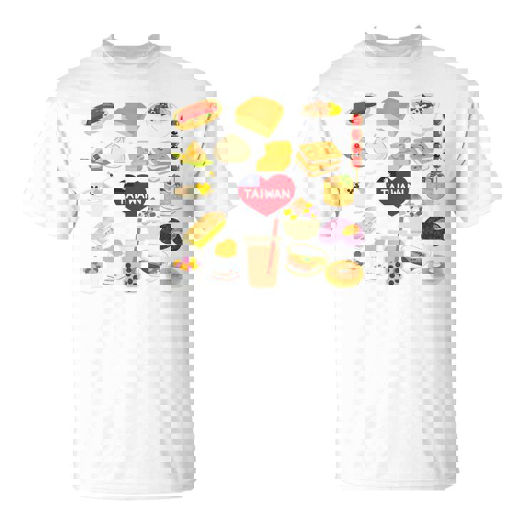 台湾の味 グルメ 国旗 ローカルフード 長袖tシャツ Tシャツ