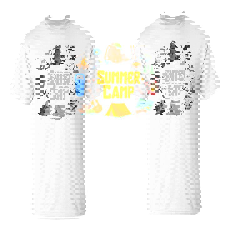 夏のキャンプ旅行 キャンパー キッズ 女の子 男の子 お揃い 長袖tシャツ Tシャツ