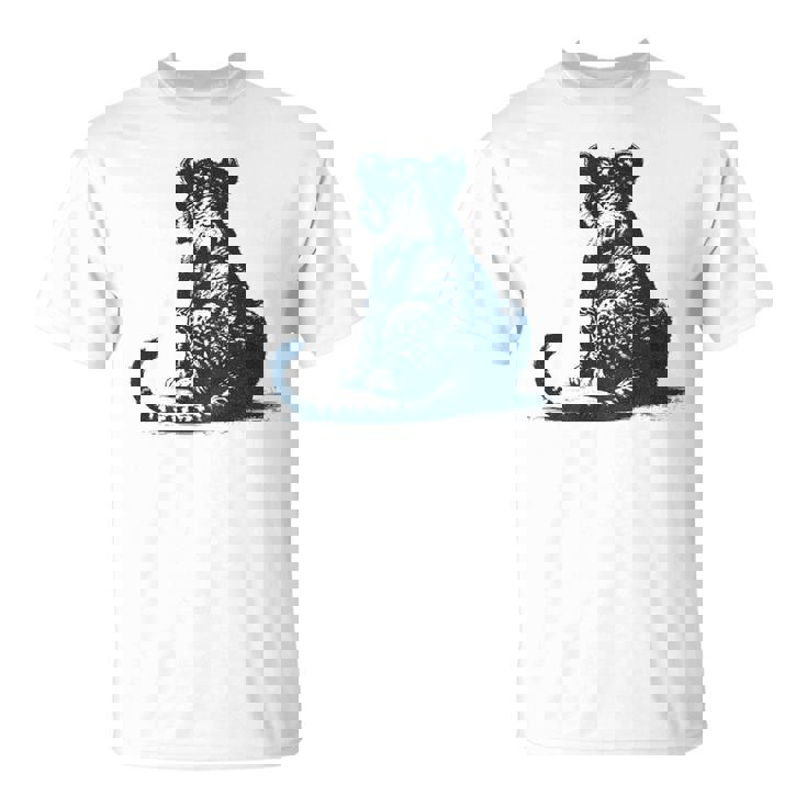 子ライオン – 子ライオンの後姿 Tシャツ