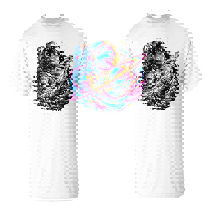 宇宙飛行士 惑星 科学 メンズ 宇宙 アート 宇宙飛行士 長袖tシャツ Tシャツ