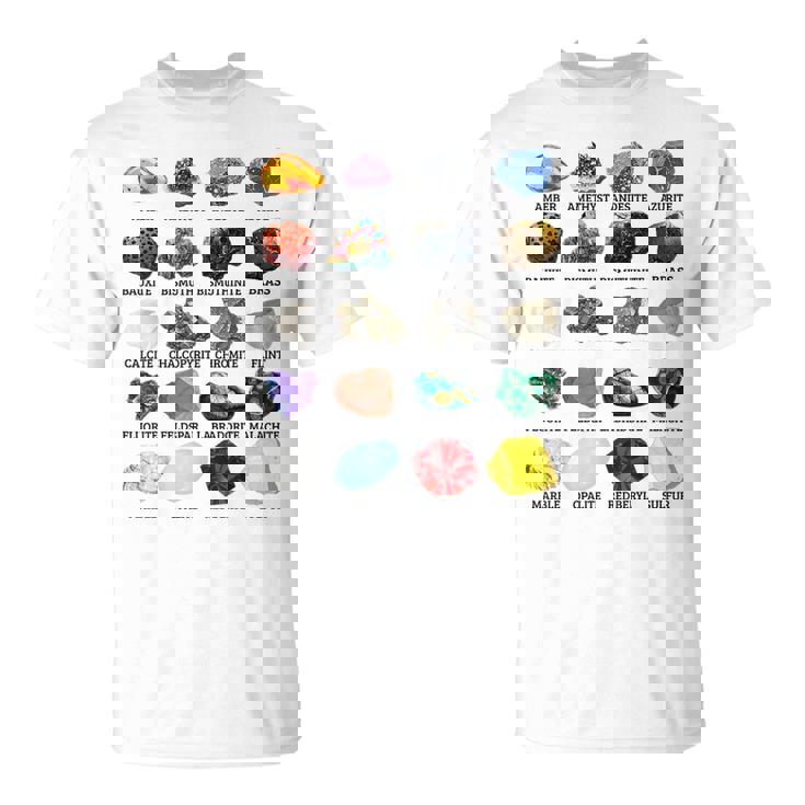 岩石・鉱物の種類 宝石学・地質学 教育 Tシャツ