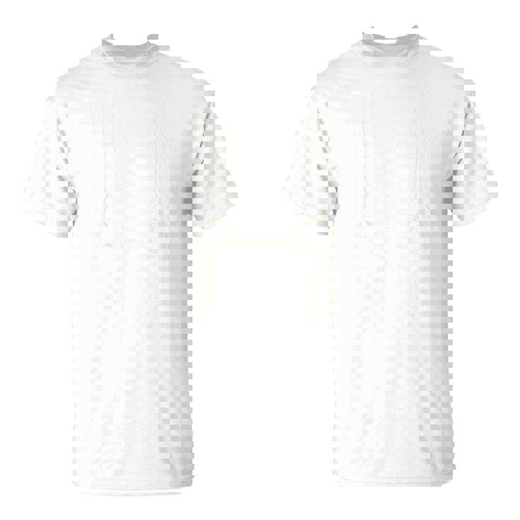 必死にこらえるねこ バックプリント Tシャツ