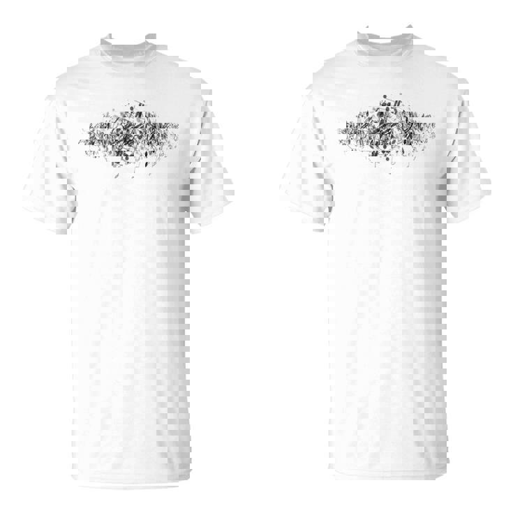 愉快なぐらついたピアノ音符 – ピアニスト&ミュージシャンのグラフィック Tシャツ