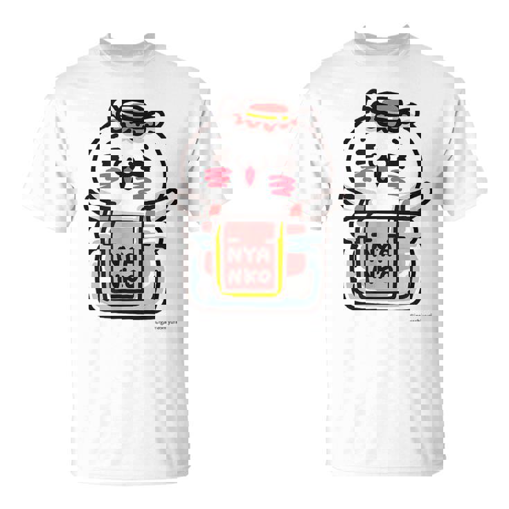 愛しすぎて大好きすぎる。ペアデザイン にゃんこジャム Tシャツ