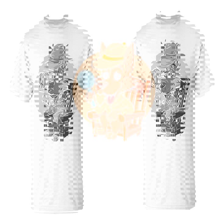 探偵犬 Tシャツ